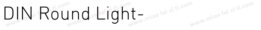 DIN Round Light字体转换